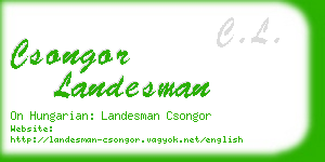csongor landesman business card